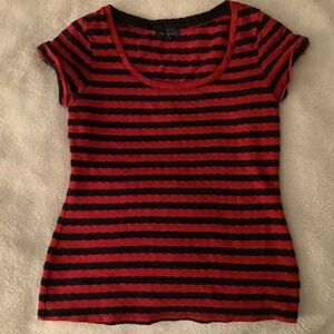 The Limited Red and Black Striped T Shirt